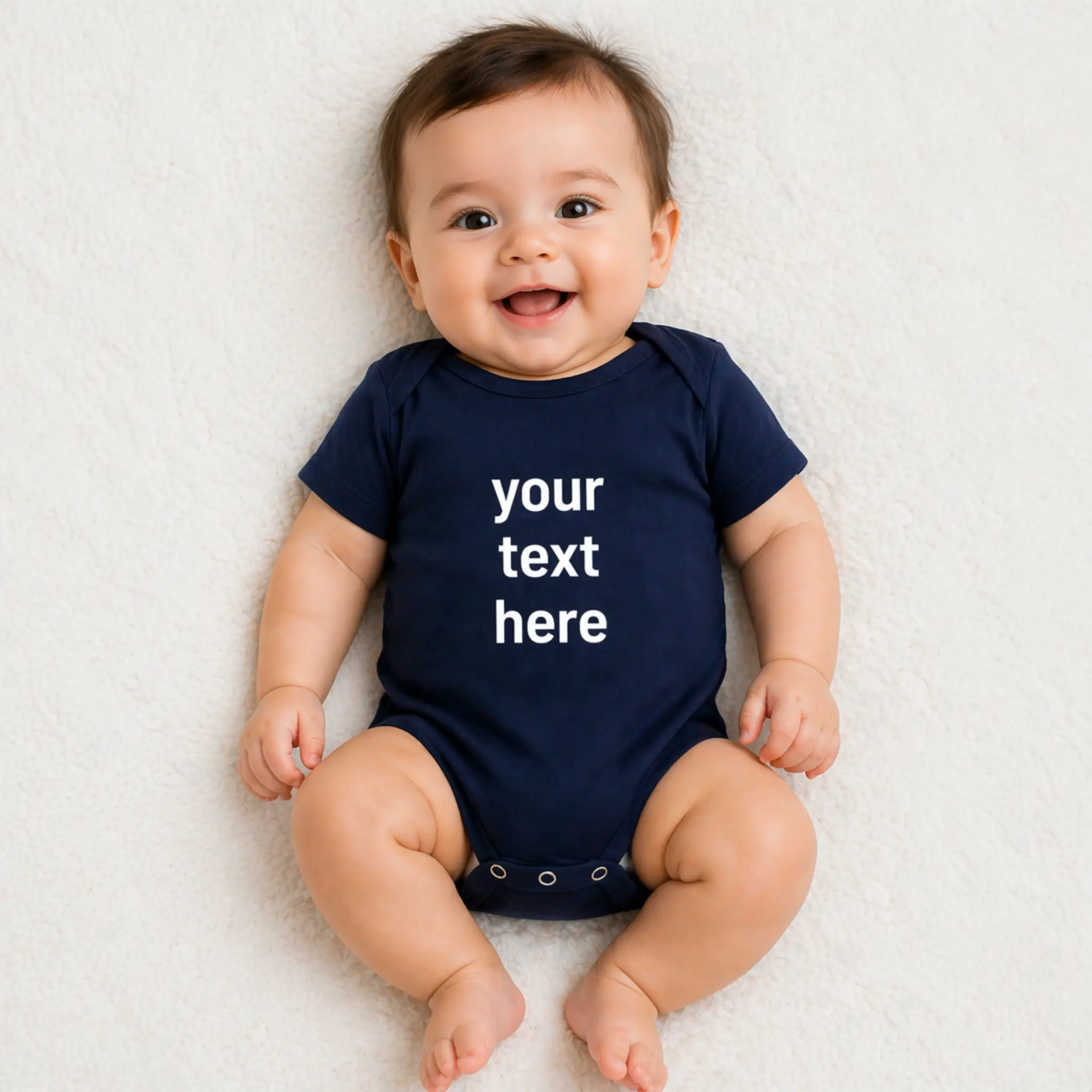 Custom Printed Organic Baby Onesie Romper