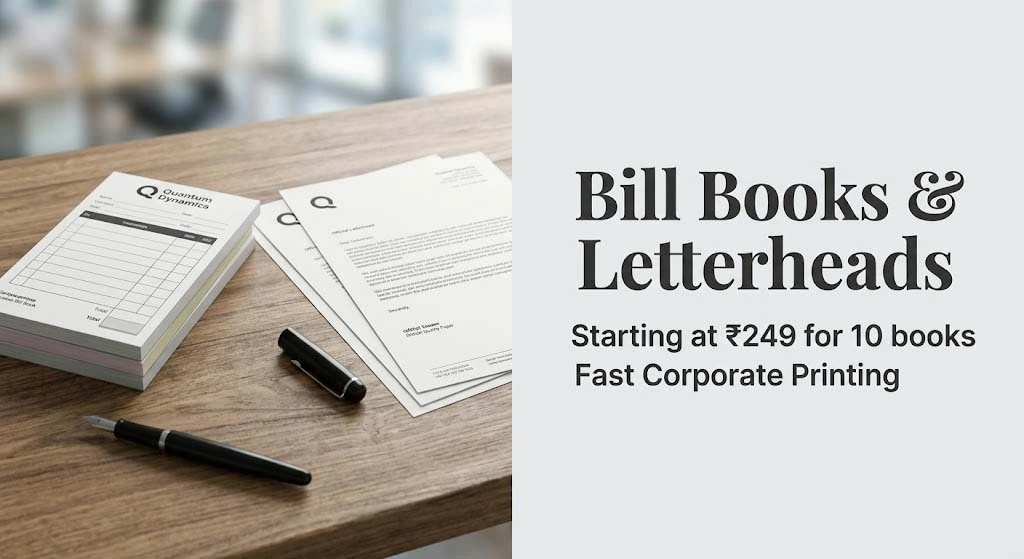 Custom Bill Books and Letterhead Printing