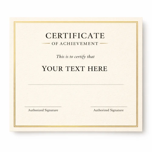 Custom Corporate Certificates Printing with Foil