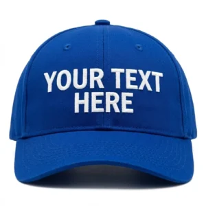 Custom Embroidered Baseball Cap with Personalized Text
