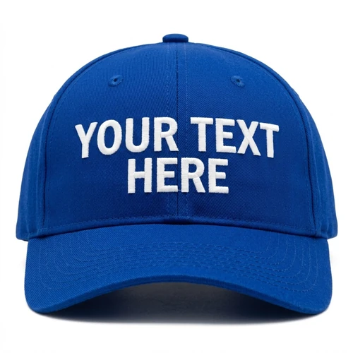 Custom Embroidered Baseball Cap with Personalized Text