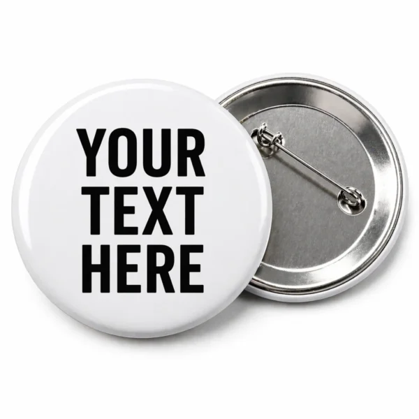 Custom Printed Pin-Back Button Badges