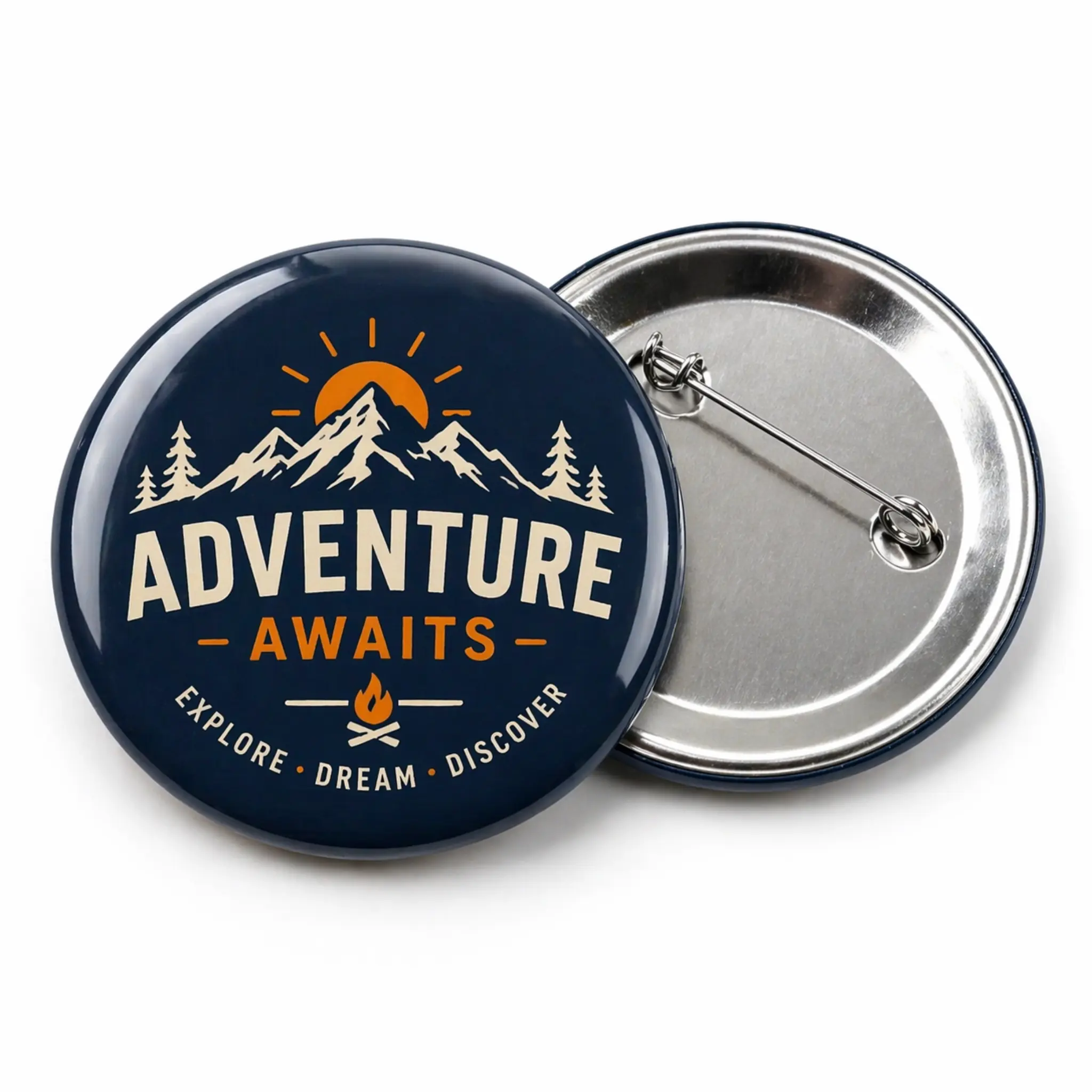 Custom Printed Pin-Back Button Badges