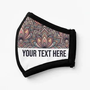 Custom Printed Cotton Face Mask with Pattern