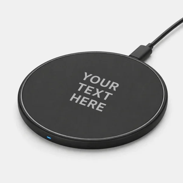 Personalized Qi Wireless Chargers Bamboo and Plastic