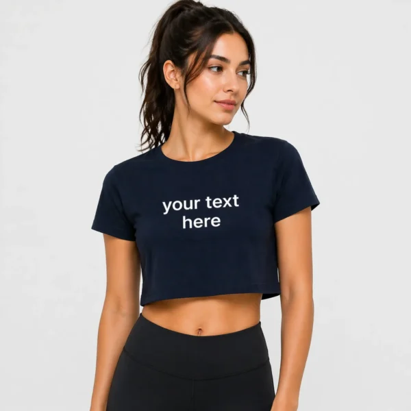 Women's Custom Printed Relaxed Crop Top